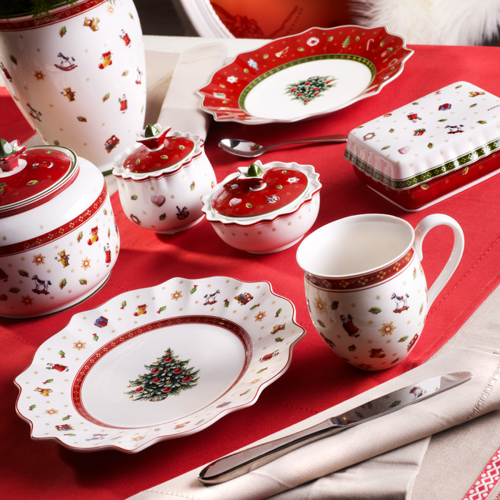 Villeroy & Boch Group 14-8585-1211 Taza de café Toys Delight Porcelana para Navidad 33.0x26.0x8.0 cm Multicolor 300 ml 