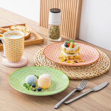 Набор обеденных тарелок 12 предметов, разноцветный Natsuki Vancasso
