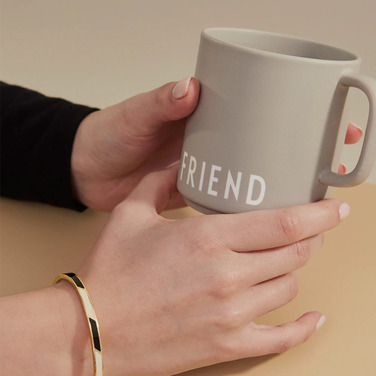 Кружка "Friend" 0,25 л Cool Grey Favourite Design Letters