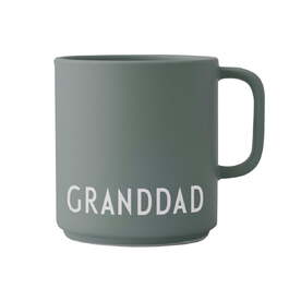 Кружка с ручкой "Granddad" 0,25 л темно-серая Favourite Design Letters