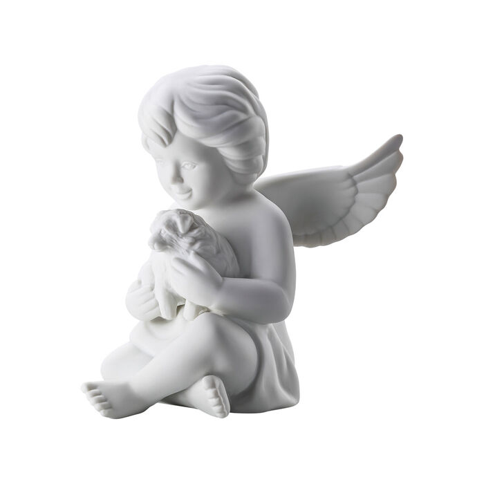 Фигурка "Ангел с собакой" 14,7 см матовая Angels Rosenthal