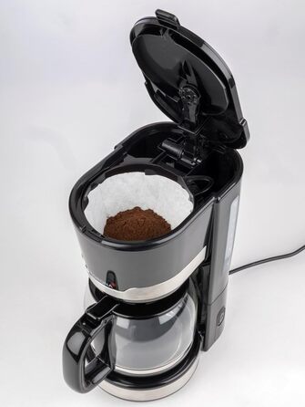 Кофеварка на 12 чашек, 1.5 л 1000 Вт, черная 10232 Korona