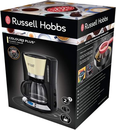 Цифровая кофемашина Russell Hobbs Colours+ с программируемым таймером