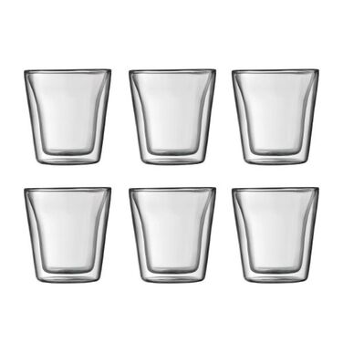 Набор стаканов с двойными стенками, 0,1 л, 6 предметов, Canteen Bodum