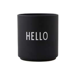 Кружка "Hello" 0,25 л черная Favourite cups Design Letters
