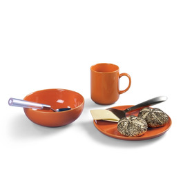 Набор посуды для завтрака 3 предмета, оранжевый Happymix Friesland