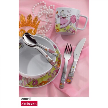 Набор детской посуды 6 предметов Prinzessin Anneli WMF
