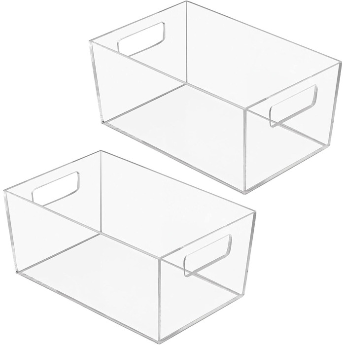 Набор органайзеров 2 предмета, 22,9 x 15,2 x 10,2 см, прозрачные mDesign
