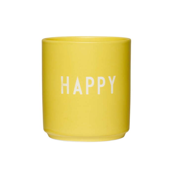 Кружка "Happy" 0,25 л Yellow Favourite Design Letters