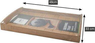 Сервировочный поднос с ручками 48x33x6 см, бамбук Point-Virgule