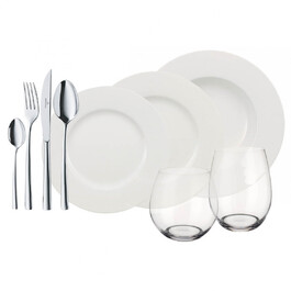 Набор столовой посуды на 4 персоны 36 предметов Wonderful World White Villeroy & Boch