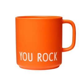 Кружка с ручкой "You Rock" 0,25 л оранжевая Favourite Design Letters
