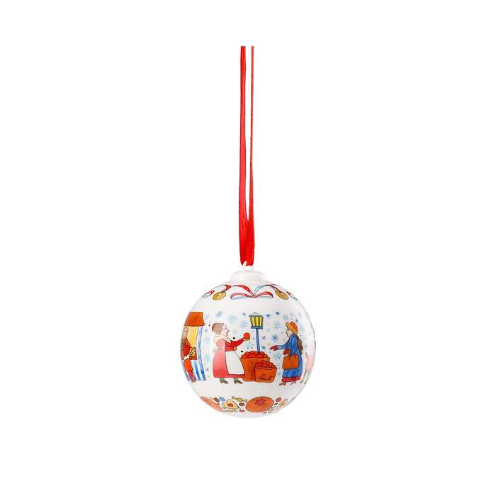 Рождественская декорация Фарфоровый шар 6 см Porzellankugel Hutschenreuther