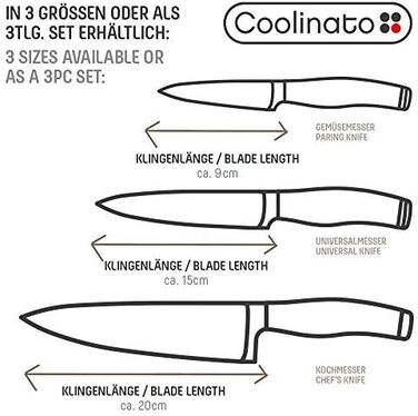 Набор ножей с защитой 3 предмета <b>Coolinato</b>