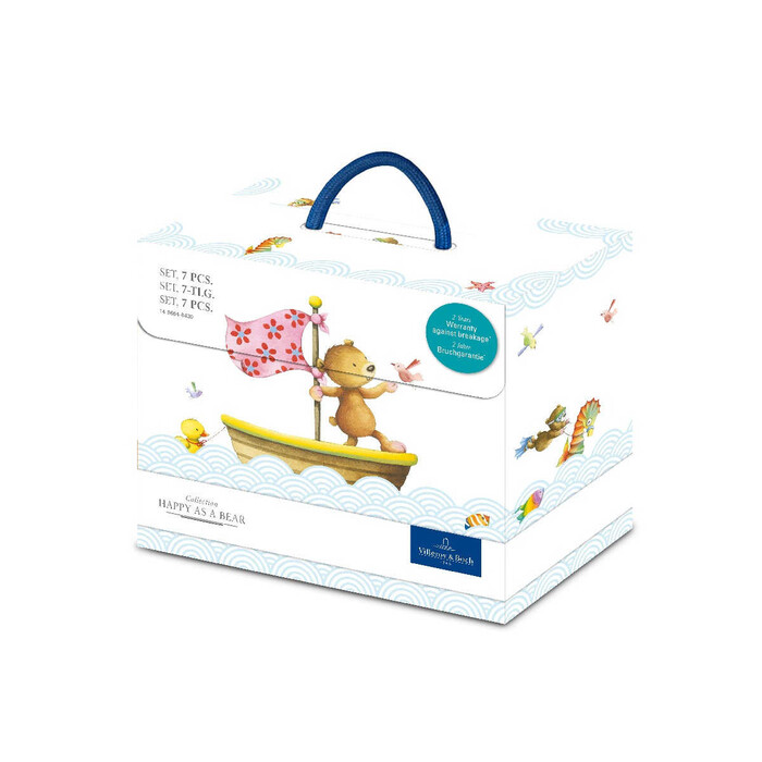 Детский набор посуды 7 предметов в подарочной упаковке Happy as a Bear Villeroy & Boch