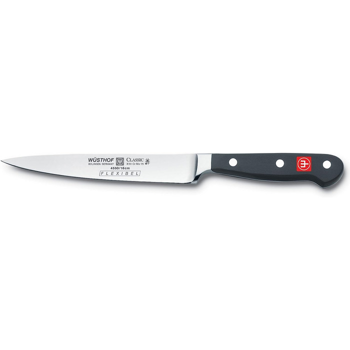 Филейный нож Wüsthof Classic 4550-7/16 из нержавеющей стали, 16 см