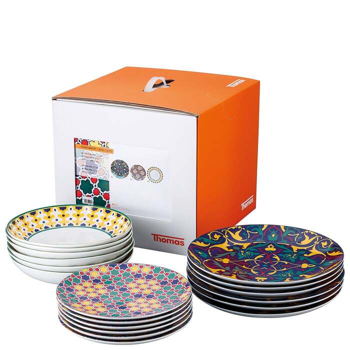 Набор столовой посуды на 6 персон, 18 предметов Colour Game Thomas