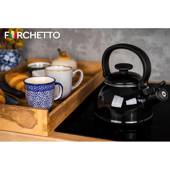 Чайник со свистком в стиле ретро Forchetto 1,6 л