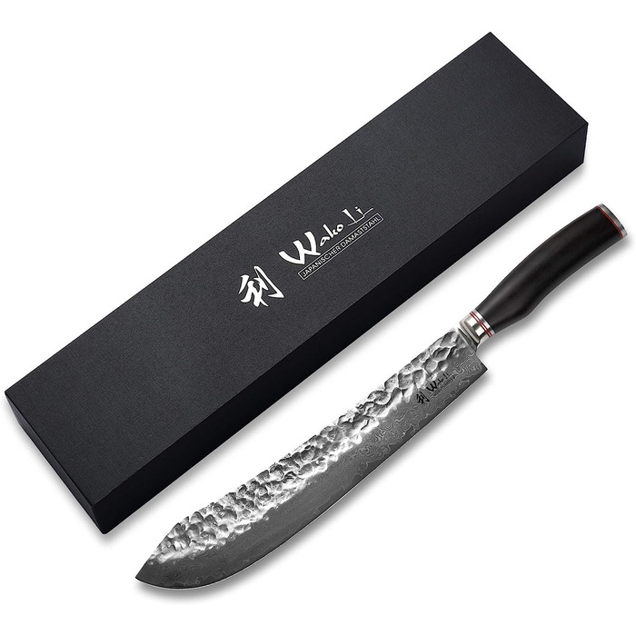 Профессиональный поварской нож из настоящей дамасской стали 30 см Wakoli Ebo