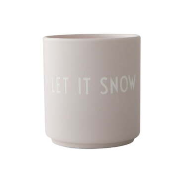Кружка "Let it snow" 0,25 л Pastel Beige Favourite Design Letters