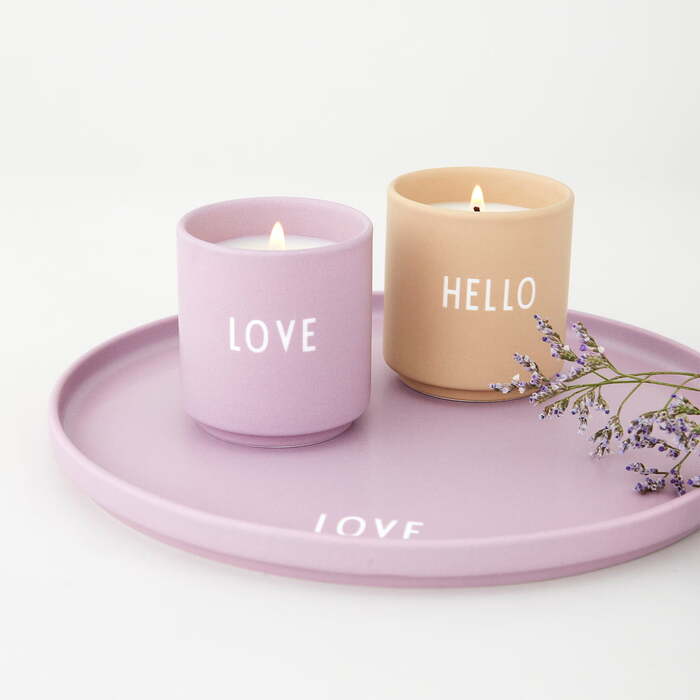 Свеча ароматическая "Love" 8,7 х 8 см Lavender Favourite Design Letters