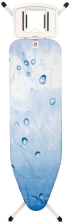 Доска со стационарной подставкой для парового утюга 124 x 38 см (B) Ice Water Brabantia