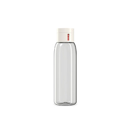 Бутылочка для воды со счетчиком количества выпитого объема белая Dot Joseph Joseph 