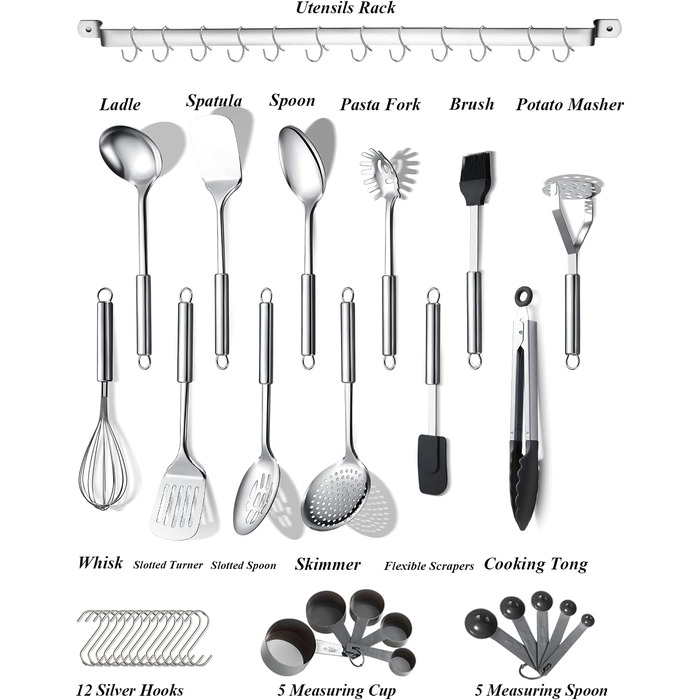 Набор кухонных принадлежностей 38 предметов Berglander