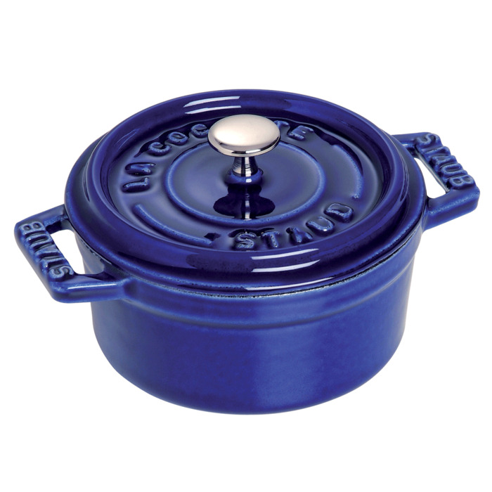 Staub Мини-кастрюля / жаровня с крышкой 10 см Dark Blue Staub