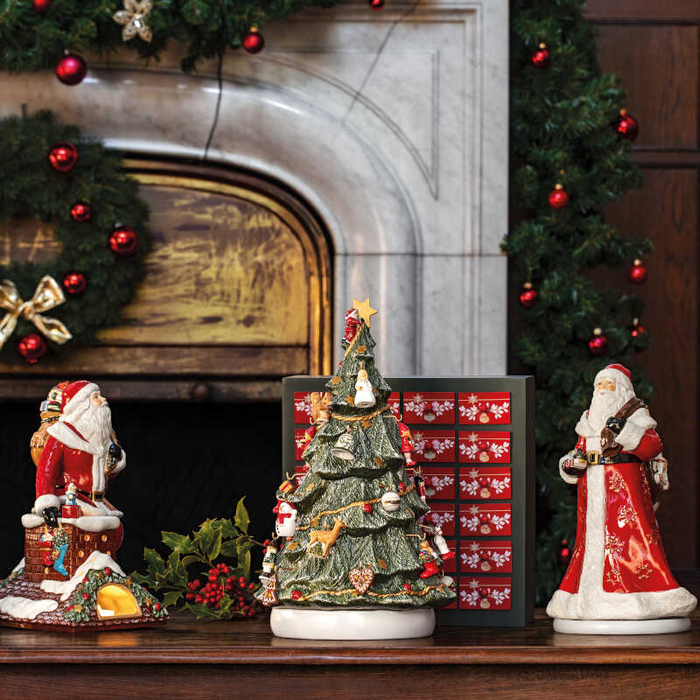 Декорация новогодняя "Санта на крыше" 32 см Christmas Toys Memory Villeroy & Boch