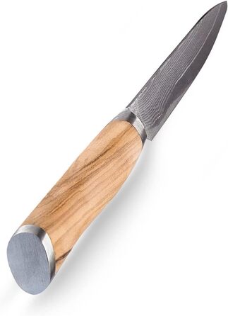 Универсальный нож из японской дамасской стали с ручкой из оливкового дерева 12,50 см лезвие Wakoli