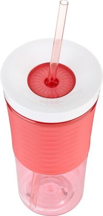 Стакан с трубочкой розовый 0,54 л Shake & Go Contigo