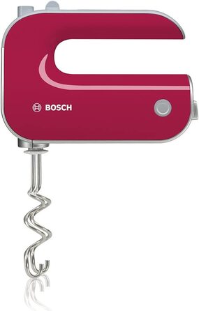 Ручной миксер Bosch Styline MFQ40304 / 500 Вт / 2 венчика и 2 крюка для теста / 5 скоростей / красный