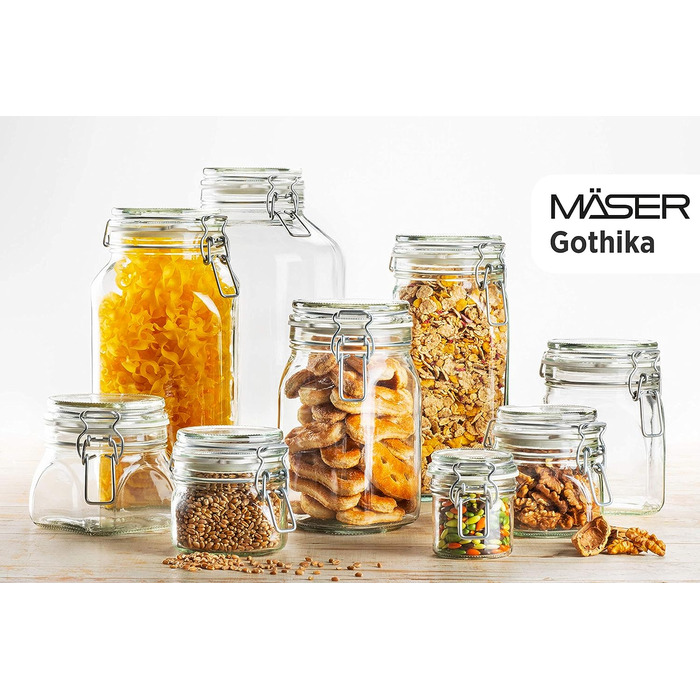 Набор баночек для хранения 6 предметов Gothika series MÄSER