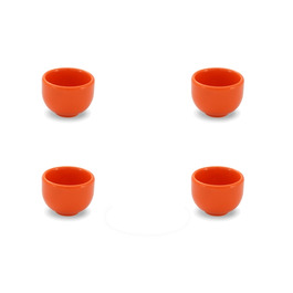 Набор подставок для яиц 4 см, 4 предмета, оранжевый Happymix Friesland