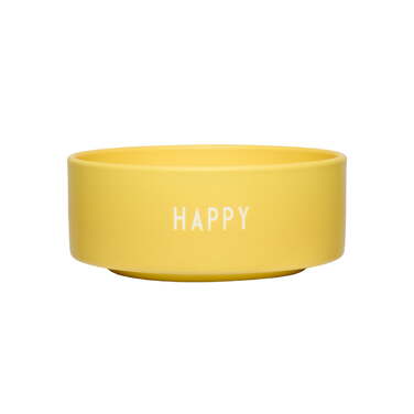 Пиала для закусок "Happy" 12 см Yellow Favourite Design Letters