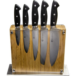 Набор Stallion Professional, 5 ножей из нержавеющей стали, с подставкой 