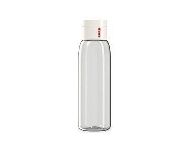 Бутылочка для воды со счетчиком количества выпитого объема белая Dot Joseph Joseph