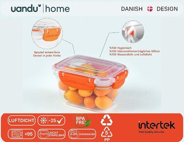 Набор контейнеров для хранения продуктов 5 предметов Uandu
