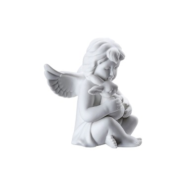 Фигурка "Ангел с зайцем" 10,1 см матовая Angels Rosenthal