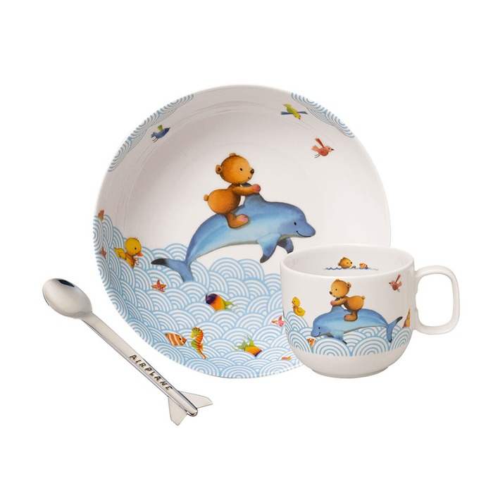 Villeroy & Boch Набор детской посуды 3 предмета Happy as a Bear Villeroy & Boch maxi раскраска для девочек