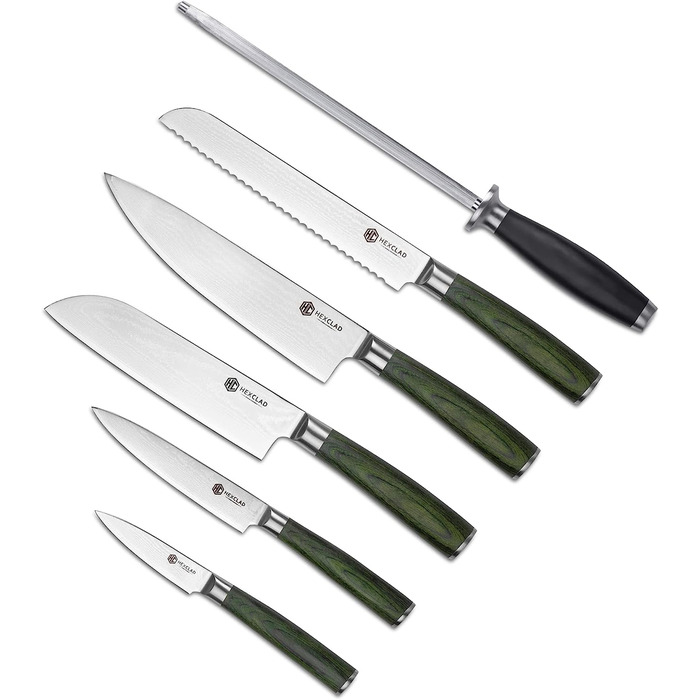 Набор ножей с точилкой 6 предметов Essential HC6DK HexClad