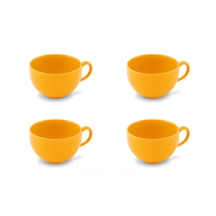 Набор чашек для кофе 0,24 л, 4 предмета, желтый Happymix Friesland