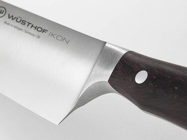 Нож-топорик для мяса WÜSTHOF IKON из нержавеющей стали, рукоять из гренадила, 18 см