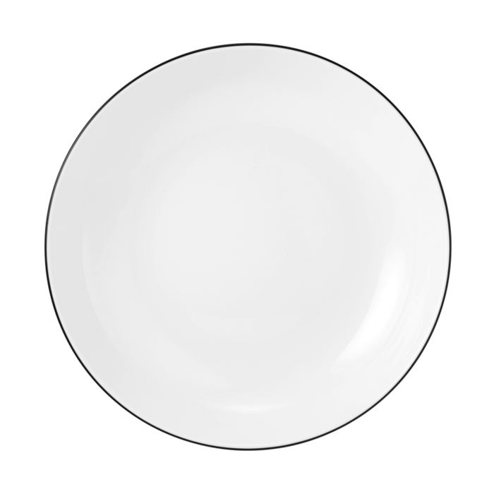 Тарелка для супа 21 см Coup Black Line Lido Seltmann