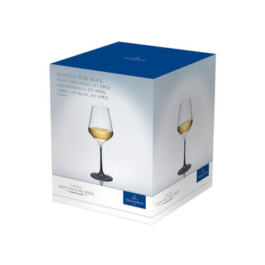 Набор из 4 бокалов для белого вина 380 мл Manufacture Rock Villeroy & Boch
