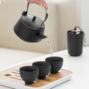 Чайный сервиз в японском стиле  с дорожной сумкой Fanquare