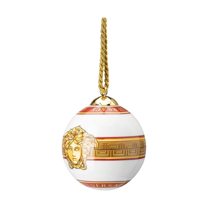 Елочное украшение шар 7,6 см Golden Coin Medusa Amplified Versace