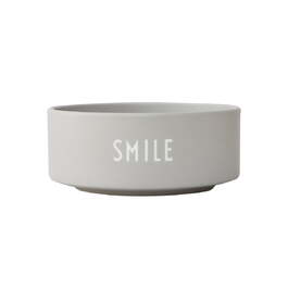 Пиала для закусок "Smile" 12 см серая Favourite Design Letters
