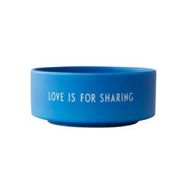 Пиала для закусок "Love is for sharing" 12 см синяя Favourite Design Letters